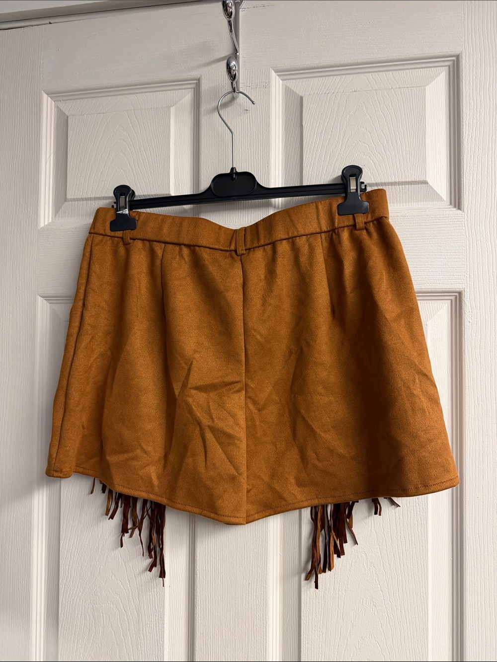 Ifane Fringed leather shorts - Picture 3 of 4